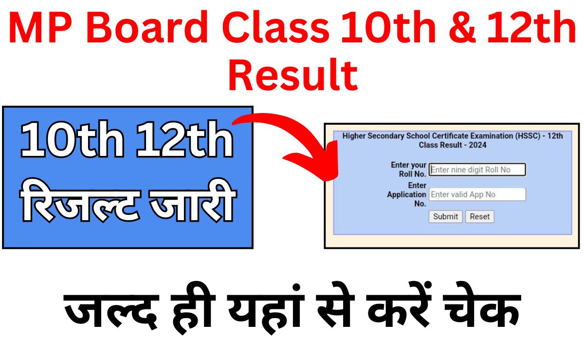 MP Board Class 10th & 12th Result 2024