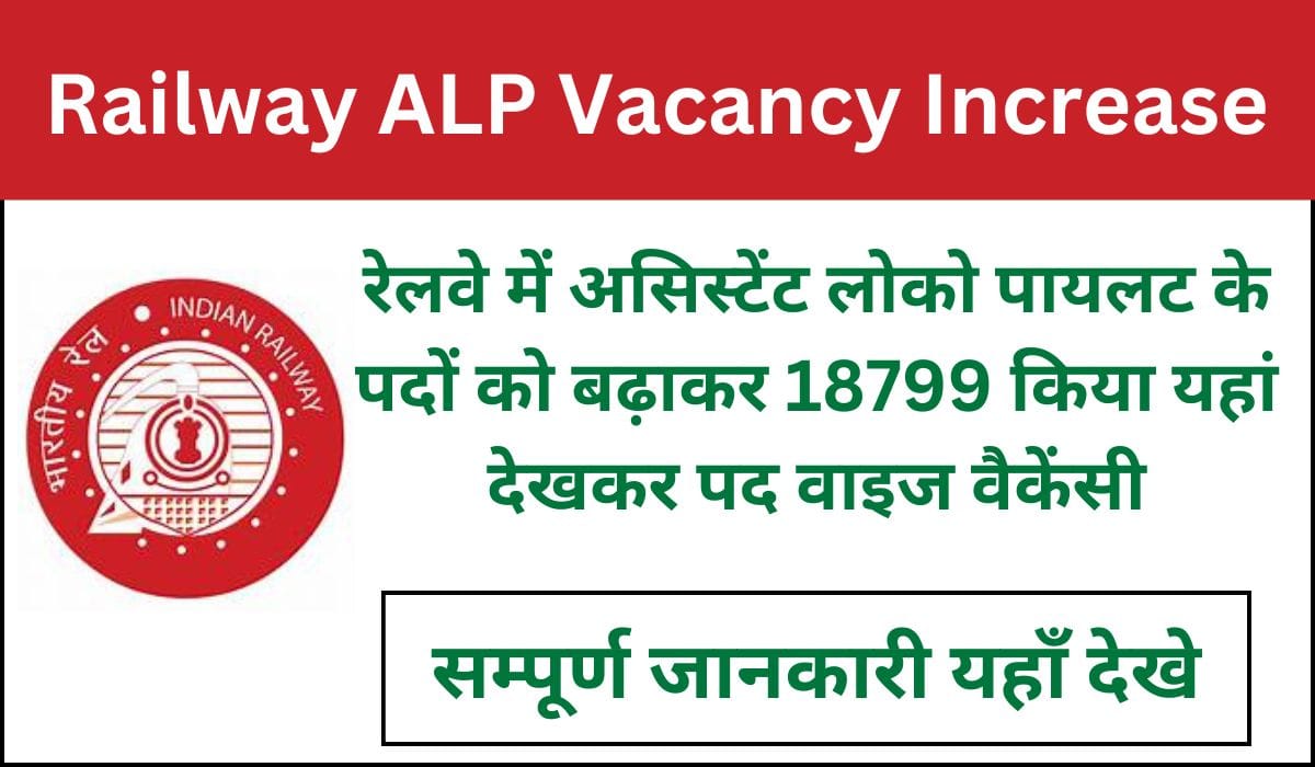 Railway ALP Vacancy Increase