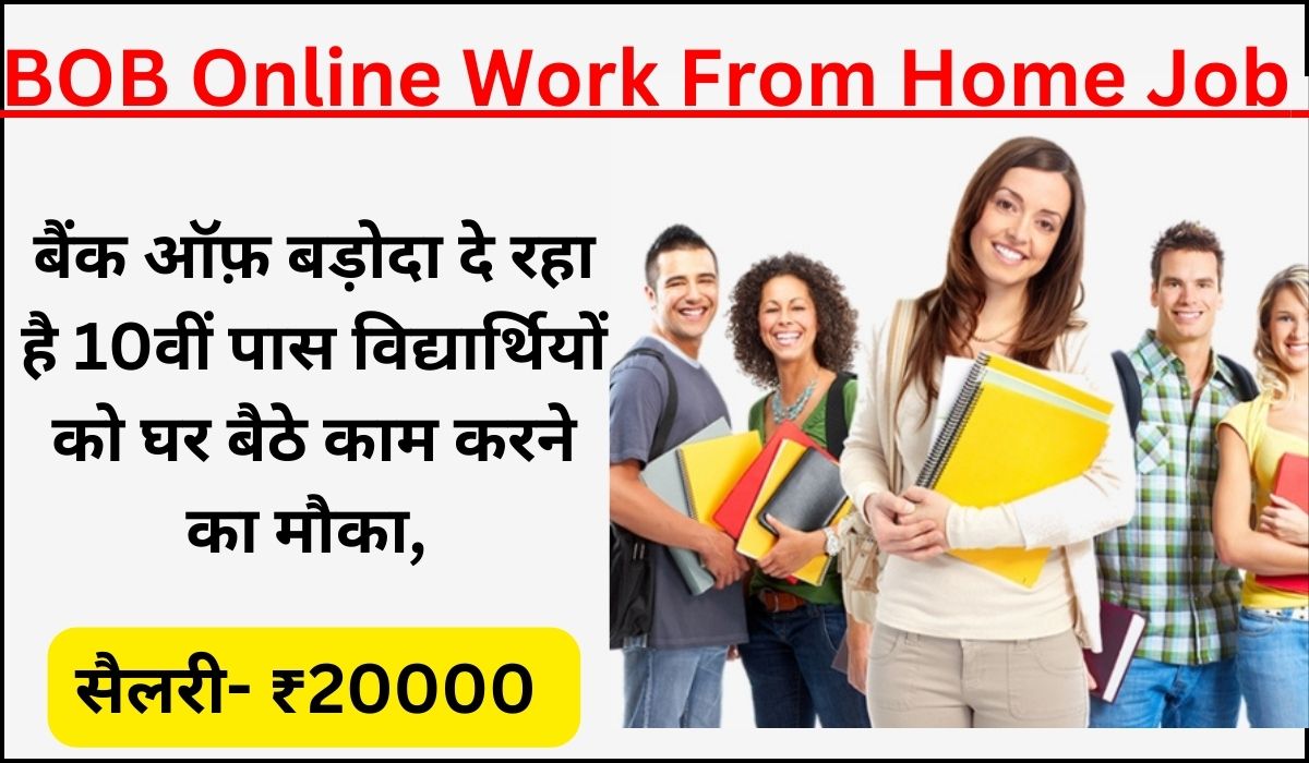 Bank Of Baroda Online Work From Home Job