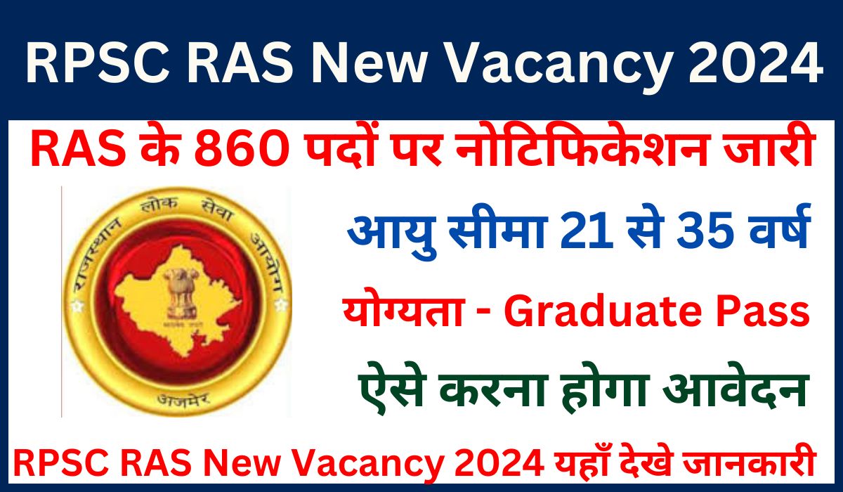 RPSC RAS New Vacancy 2024