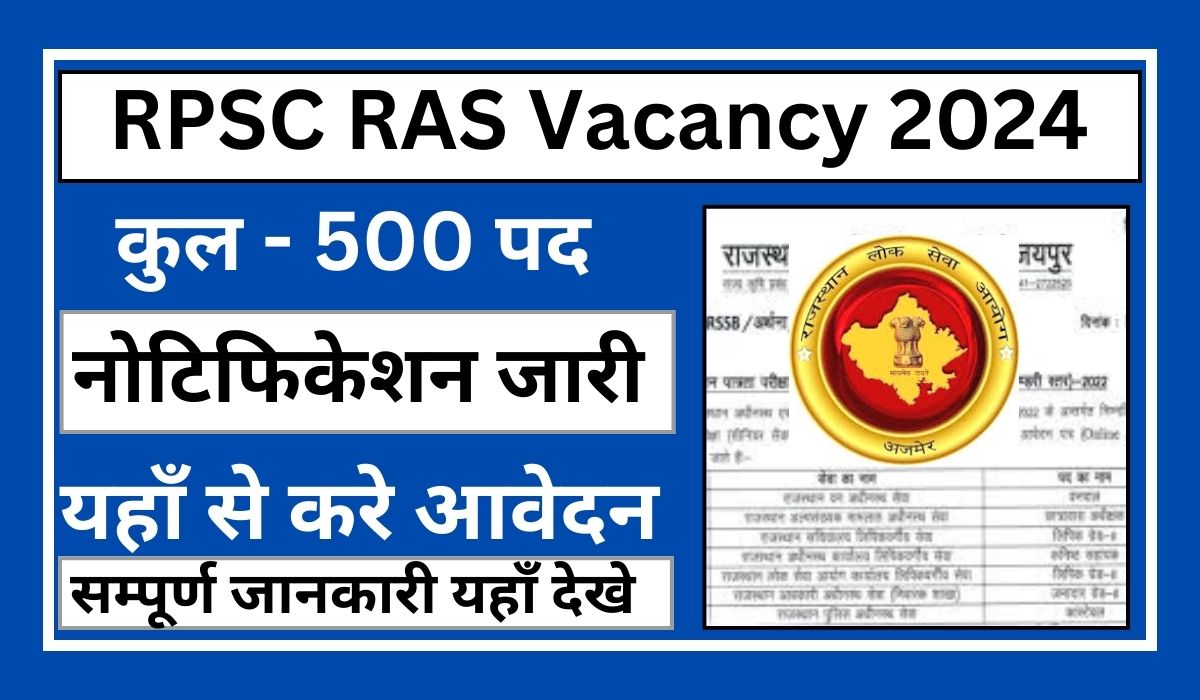 RPSC RAS Vacancy 2024