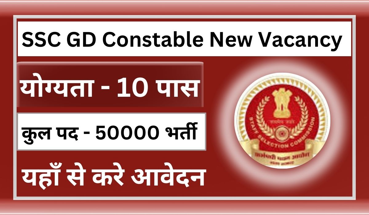 SSC GD Constable New Vacancy