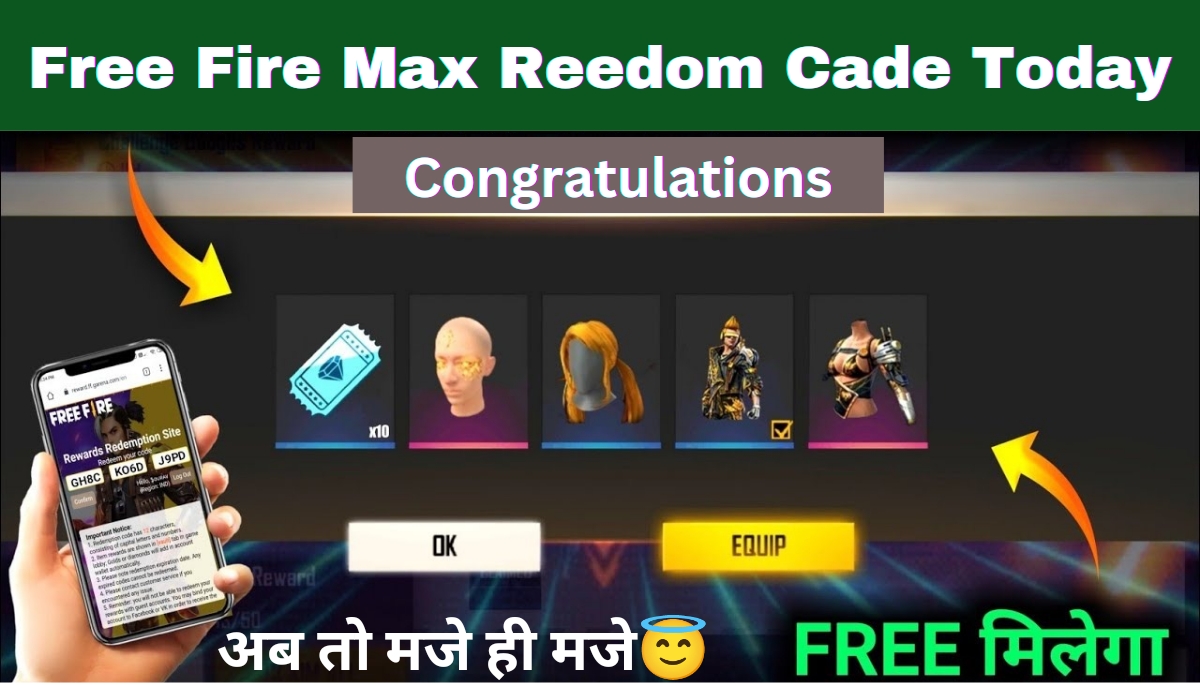 Free Fire Max Reedom Cade Today