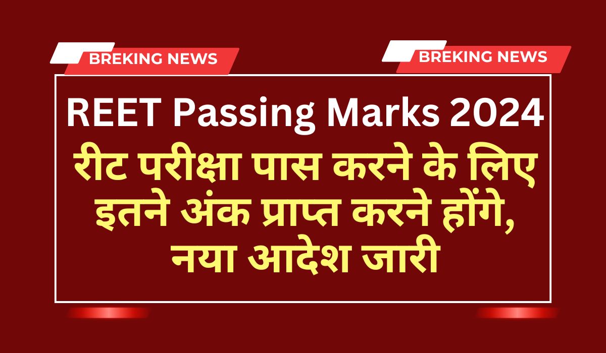 REET Passing Marks 2024