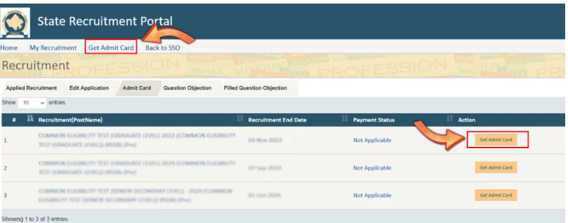 RPSC 2nd Grade Admit Card 2024