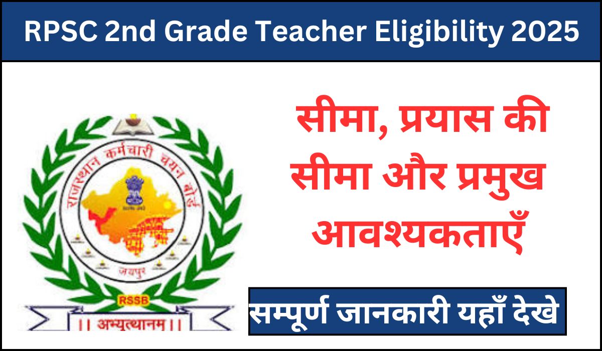 RPSC 2nd Grade Teacher Eligibility 2025